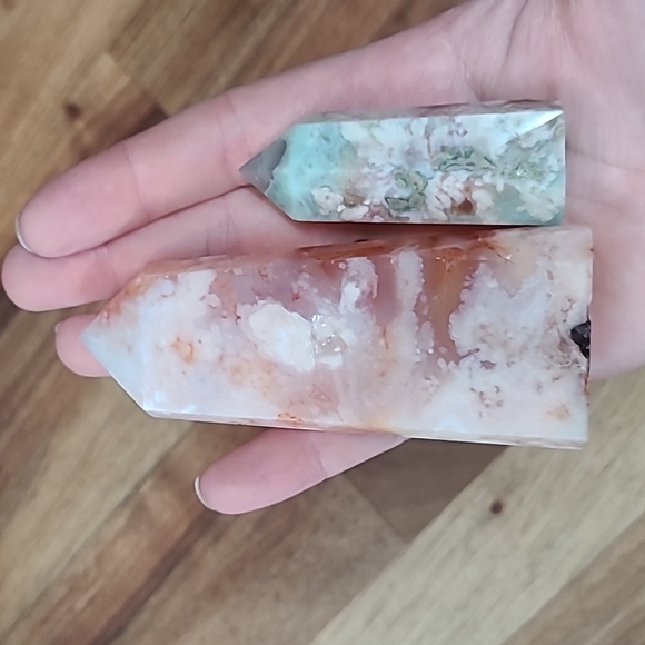 Flower agate set - Picture 2 of 2